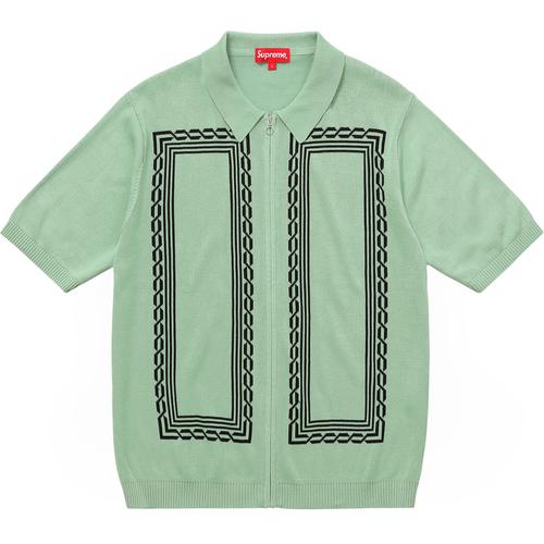 Supreme Weave Knit Zip Up Polo (SS17) - $128