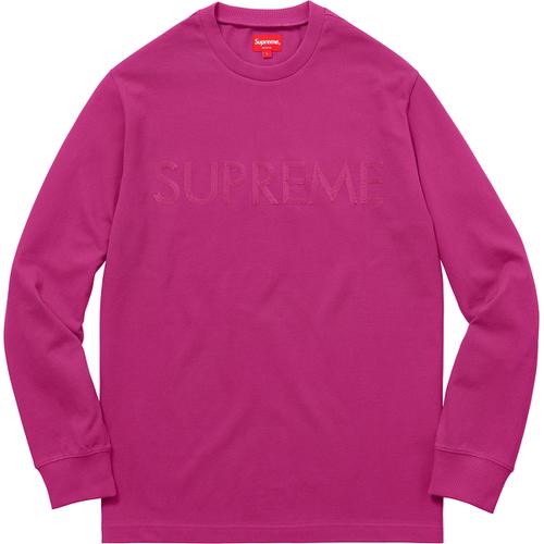 Supreme Pique Logo L S Top (SS17) - $98