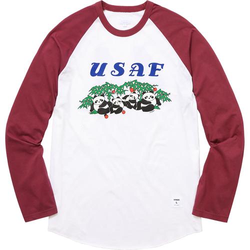 Supreme Pandas Baseball Raglan Top (SS17) - $98