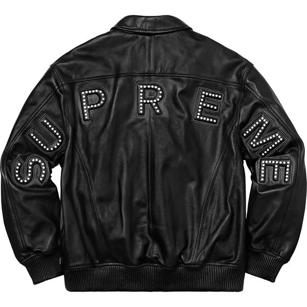 Supreme Studded Arc Logo Leather Jacket (SS18) - $698