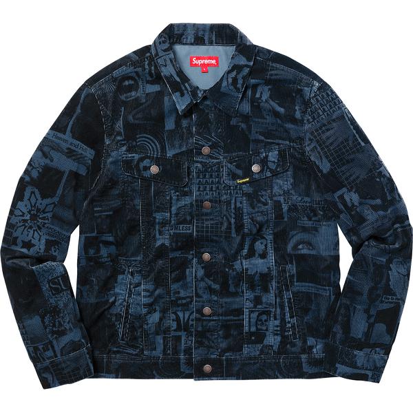 Supreme Vibrations Corduroy Trucker Jacket (SS18) - $248