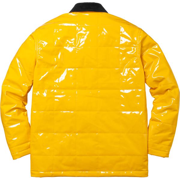 Supreme Quilted Patent Vinyl Work Jacket (SS18) - $198