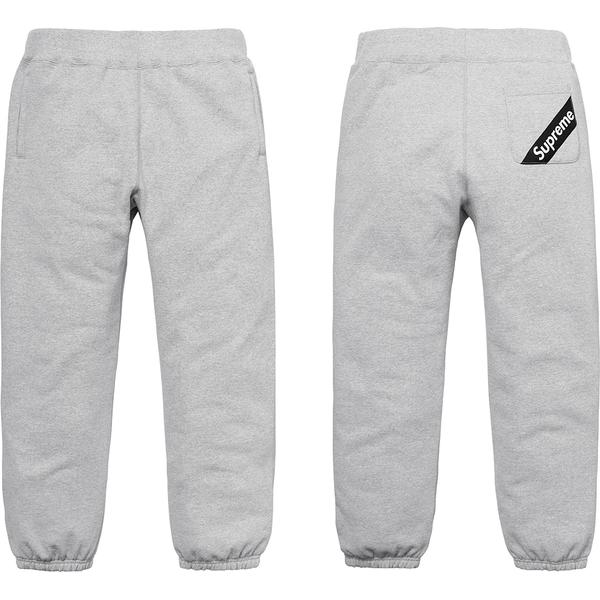 Supreme Corner Label Sweatpant releasing on Week 0 for spring summer 2018