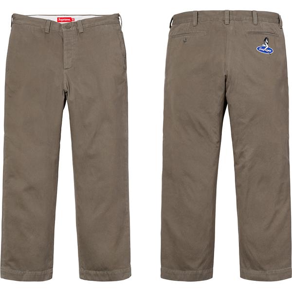 Supreme Pin Up Chino Pant (SS18) - $148