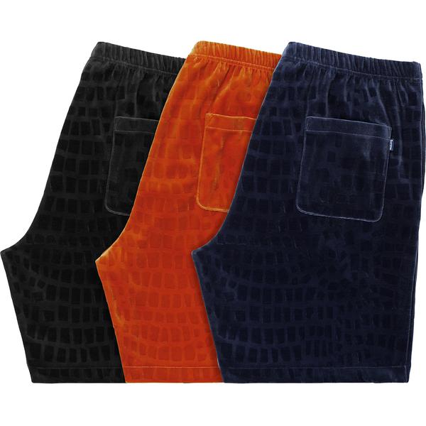 Supreme Croc Velour Short (SS18) - $110