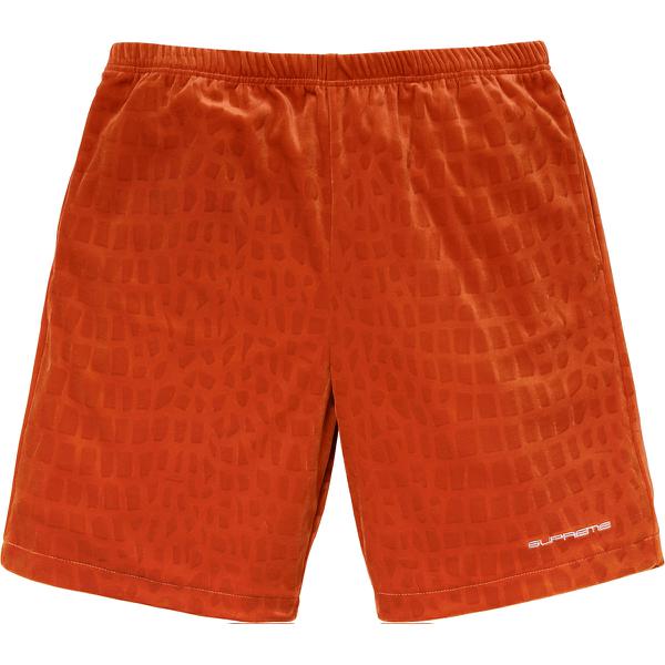 Supreme Croc Velour Short (SS18) - $110