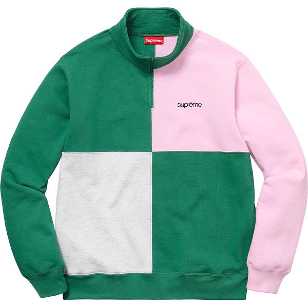 Supreme Color Blocked Half Zip Sweatshirt (SS18) - $148