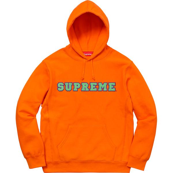 Supreme Cord Collegiate Logo Hooded Sweatshirt (SS18) - $158