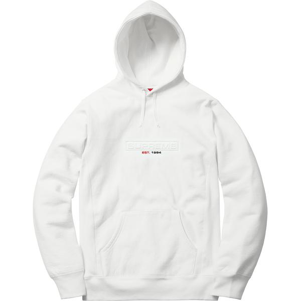 Supreme Embossed Logo Hooded Sweatshirt (SS18) - $158