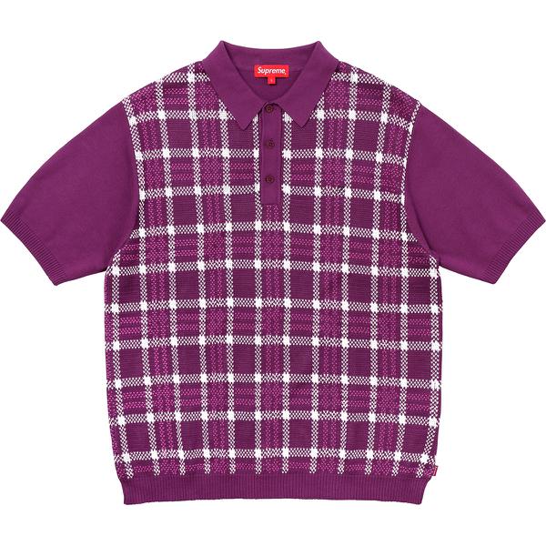Supreme Plaid Knit Polo (SS18) - $138