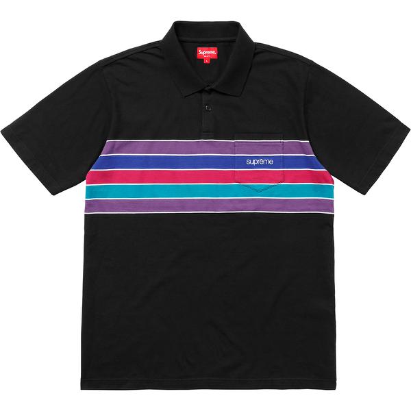 Supreme Chest Stripes Polo (SS18) - $98