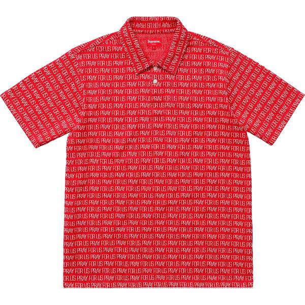 Supreme Pray For Us Jacquard Polo (SS18) - $98