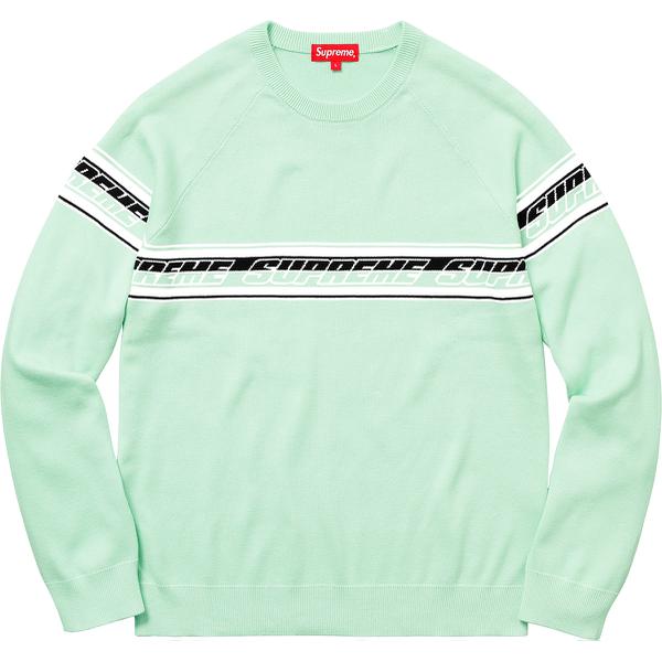 Supreme Striped Raglan Sweater (SS18) - $138