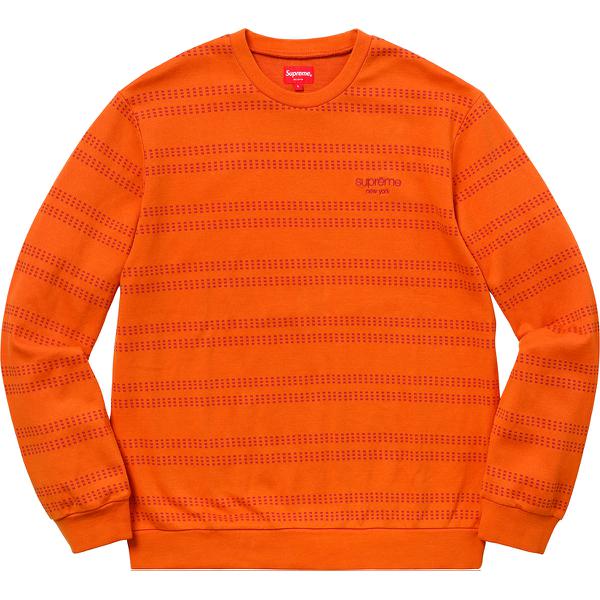 Supreme Dash Stripe Crewneck (SS18) - $118