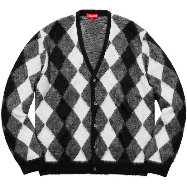 Supreme Brushed Argyle Cardigan (SS18) - $158