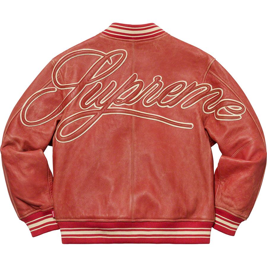 Supreme Leather Varsity Jacket (SS19) - $698