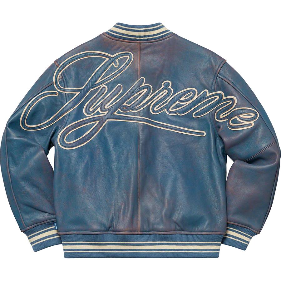 Supreme Leather Varsity Jacket (SS19) - $698