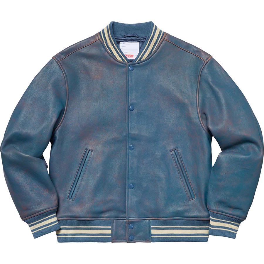 Supreme Leather Varsity Jacket (SS19) - $698