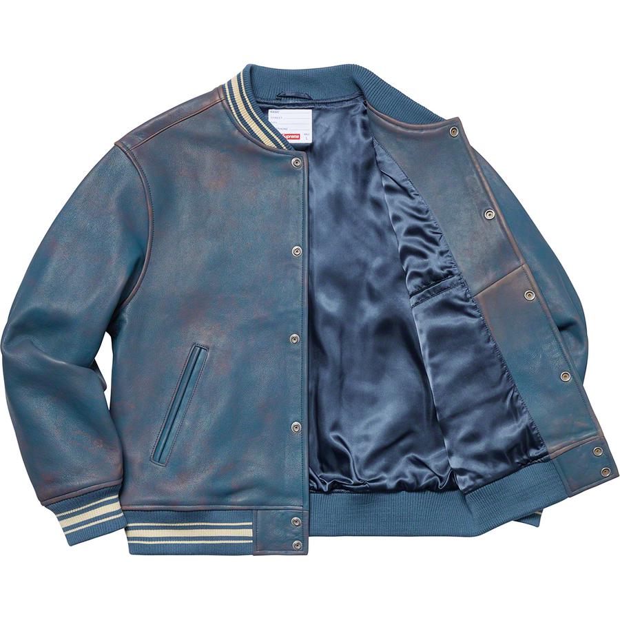 Supreme Leather Varsity Jacket (SS19) - $698