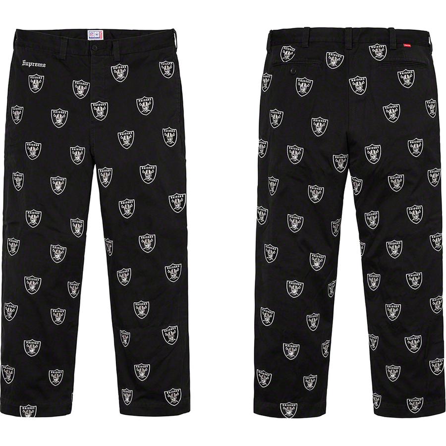 Supreme Supreme NFL Raiders '47 Embroidered Chino Pant (SS19) - $248