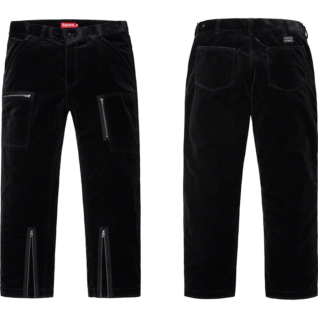 Supreme Velvet Flight Pant (SS19) - $188