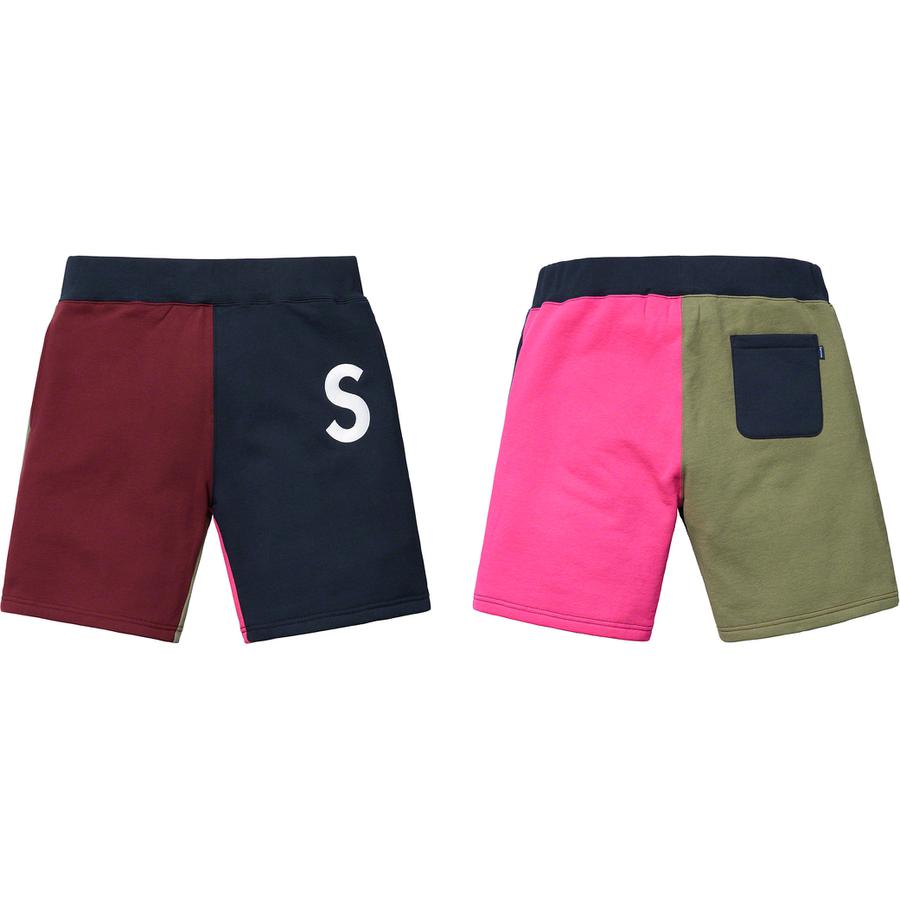 Supreme S Logo Colorblocked Sweatshort (SS19) - SlOogShorts - $128