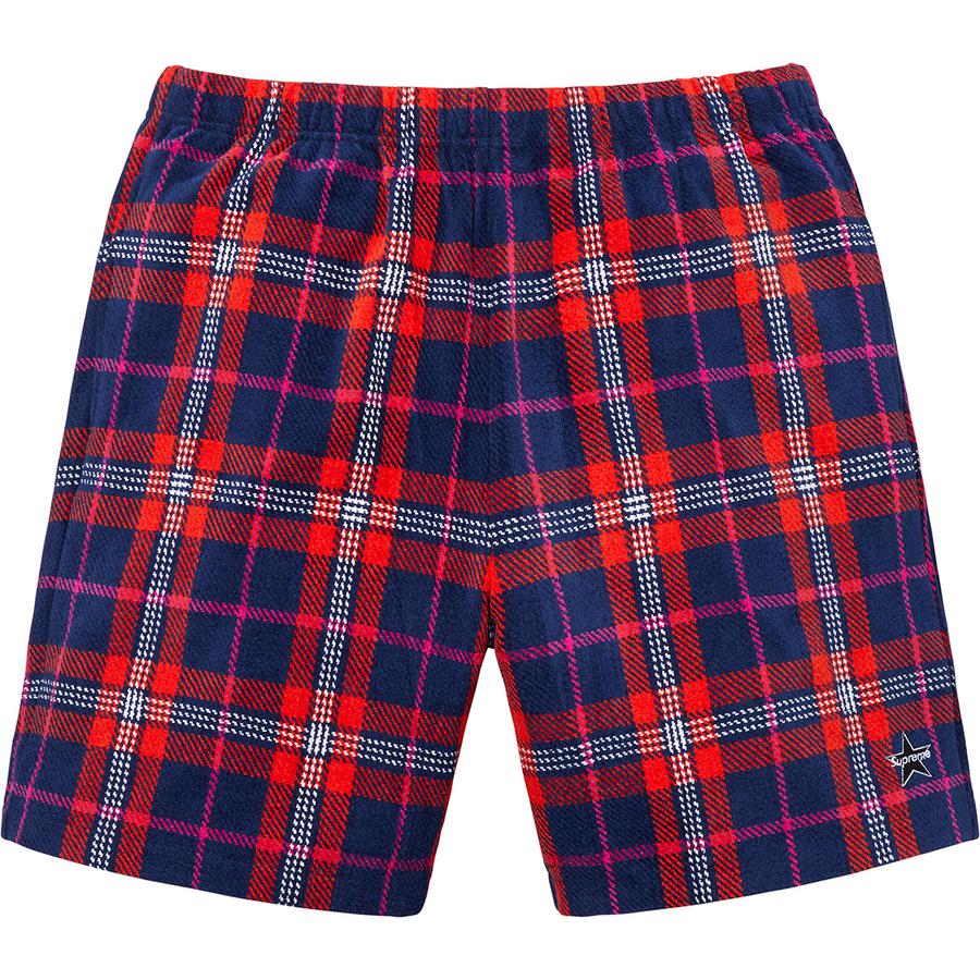 Supreme Plaid Velour Short (SS19) - $118