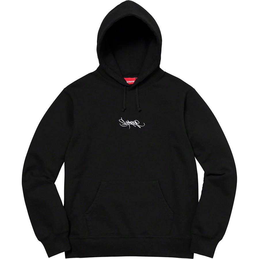 Supreme Tag Logo Hooded Sweatshirt (SS19) - $148