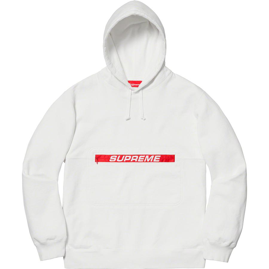 Supreme Zip Pouch Hooded Sweatshirt (SS19) - $148