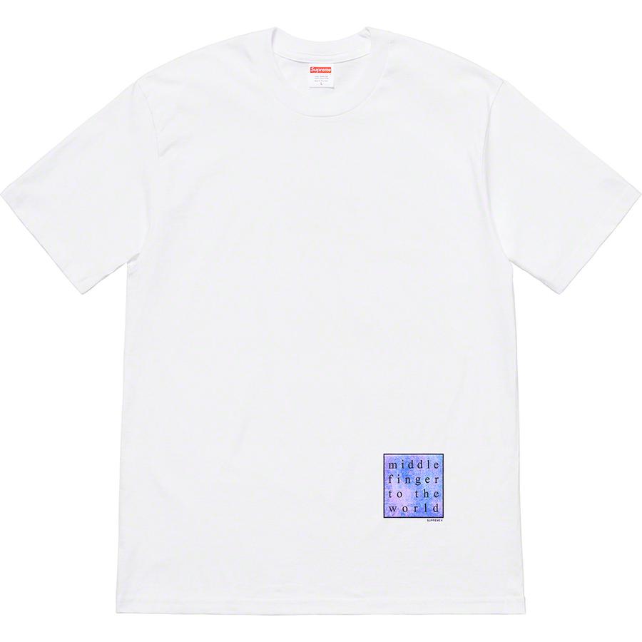 Supreme Middle Finger To The World Tee (SS19) - $38