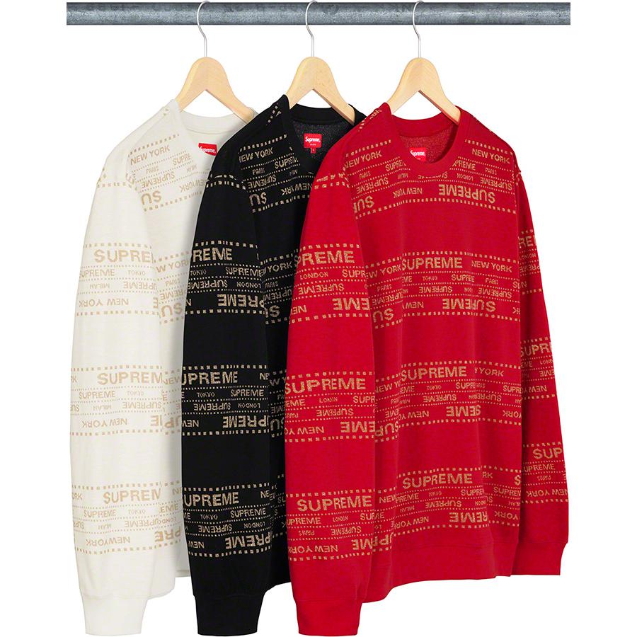 Supreme Metallic Jacquard Crewneck (SS19) - $118