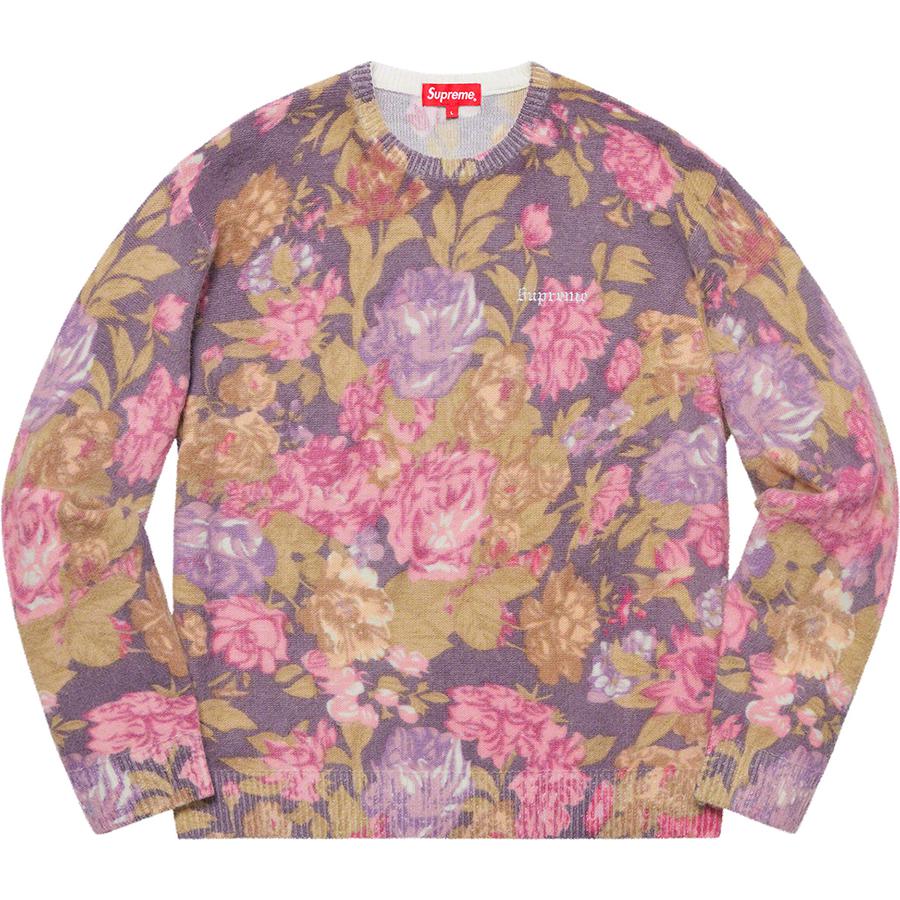 Supreme Printed Floral Angora Sweater (SS19) - $158
