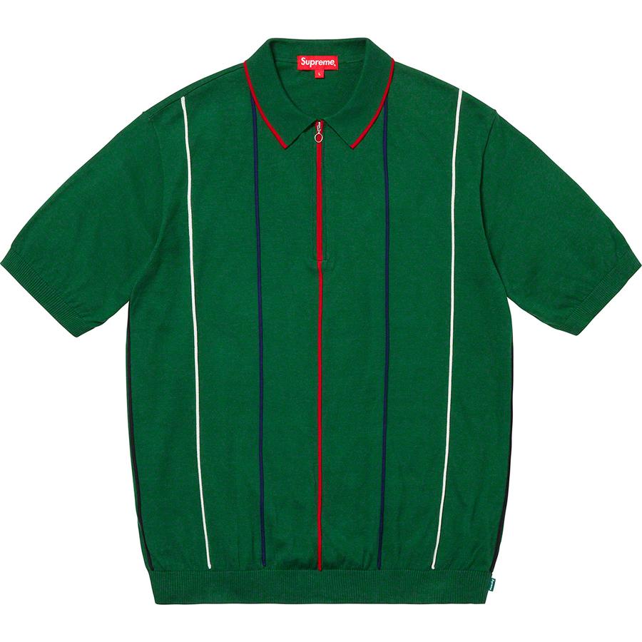 Supreme Pinstripe Half Zip Polo (SS19) - $128