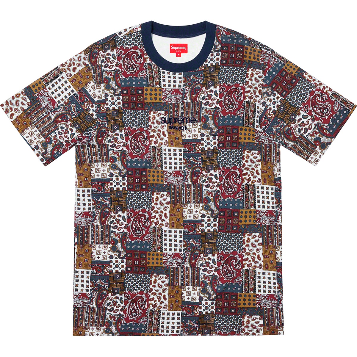 Supreme Patchwork Paisley S S Top (SS19) - $88