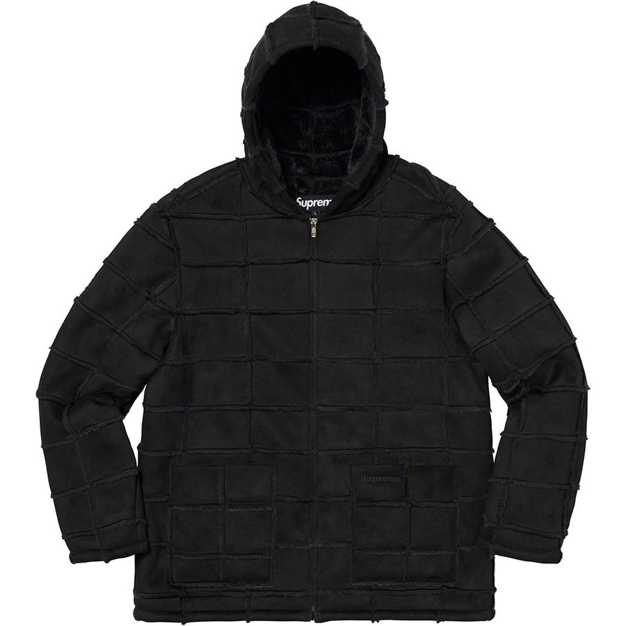 Supreme Faux Suede Patchwork Hooded Jacket (SS20) - $288