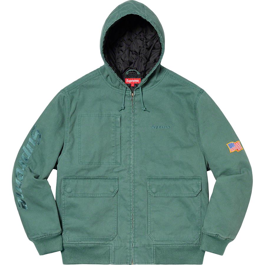 Supreme Canvas Hooded Work Jacket (SS20) - $198