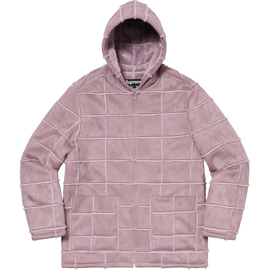 Supreme Faux Suede Patchwork Hooded Jacket (SS20) - $288