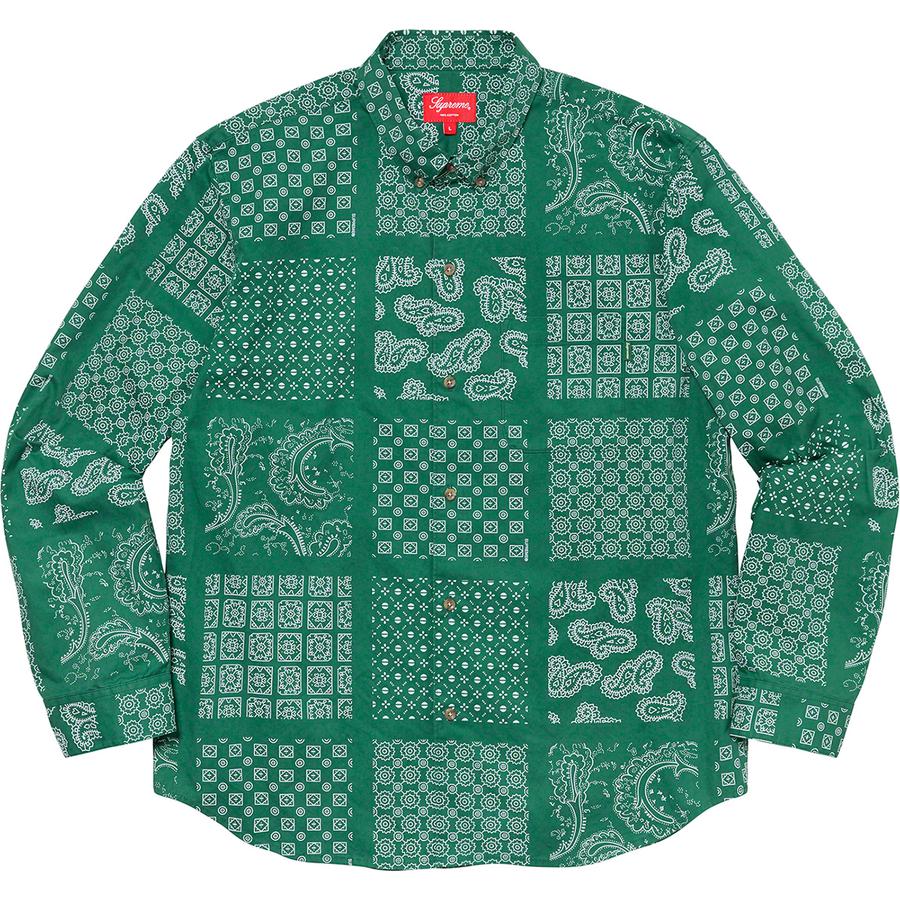 Supreme Paisley Grid Shirt (SS20) - $128