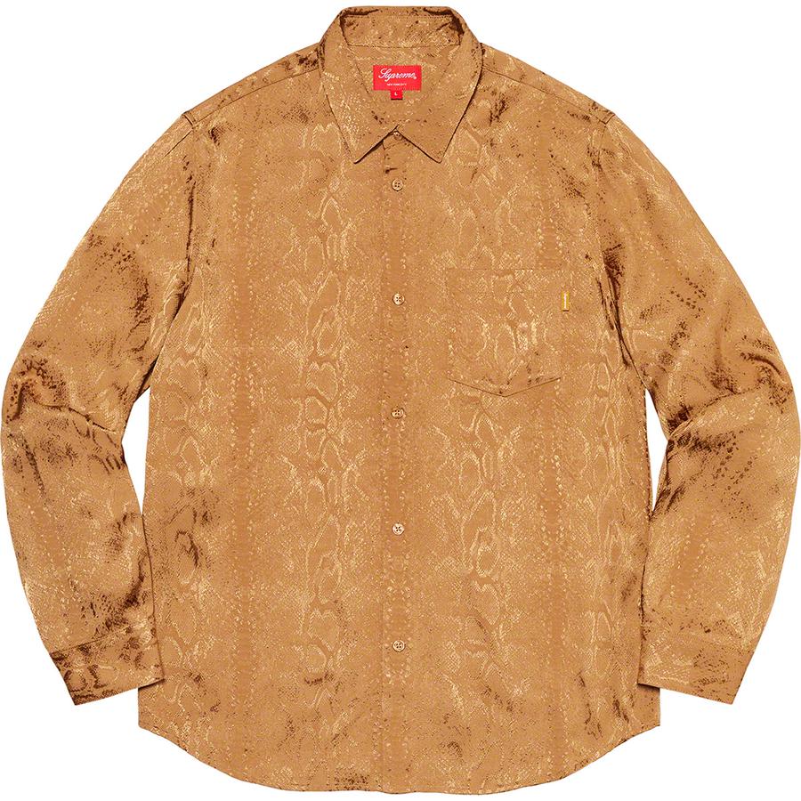 Supreme Snakeskin Jacquard Shirt (SS20) - $148