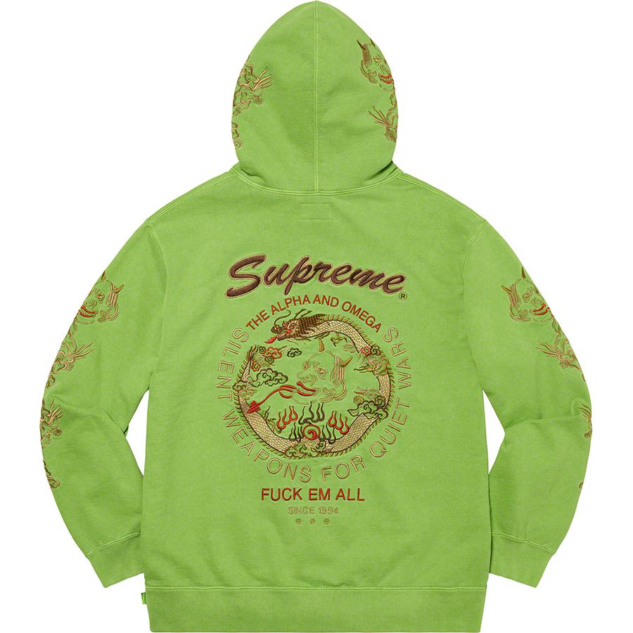 Supreme Dragon Overdyed Hooded Sweatshirt (SS20) - dragonoverdy - $168