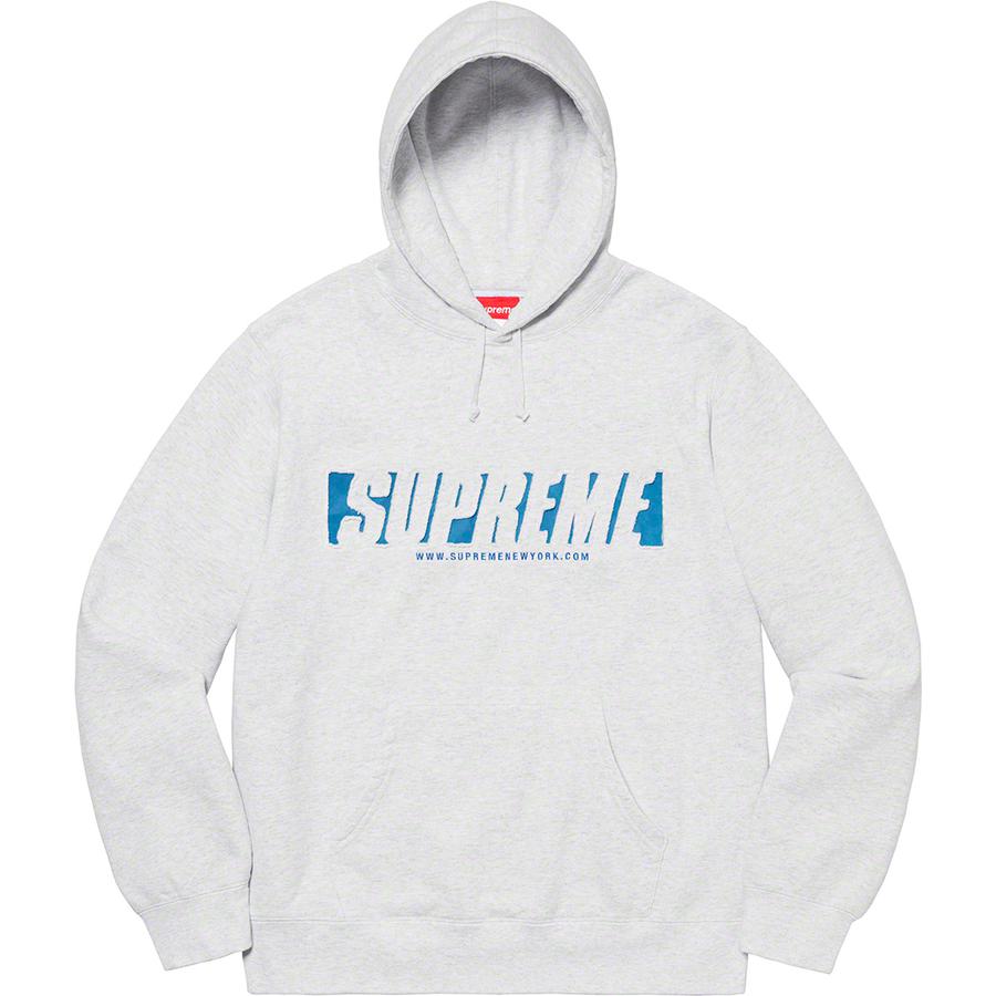 Supreme Reflective Cutout Hooded Sweatshirt (SS20) - $158