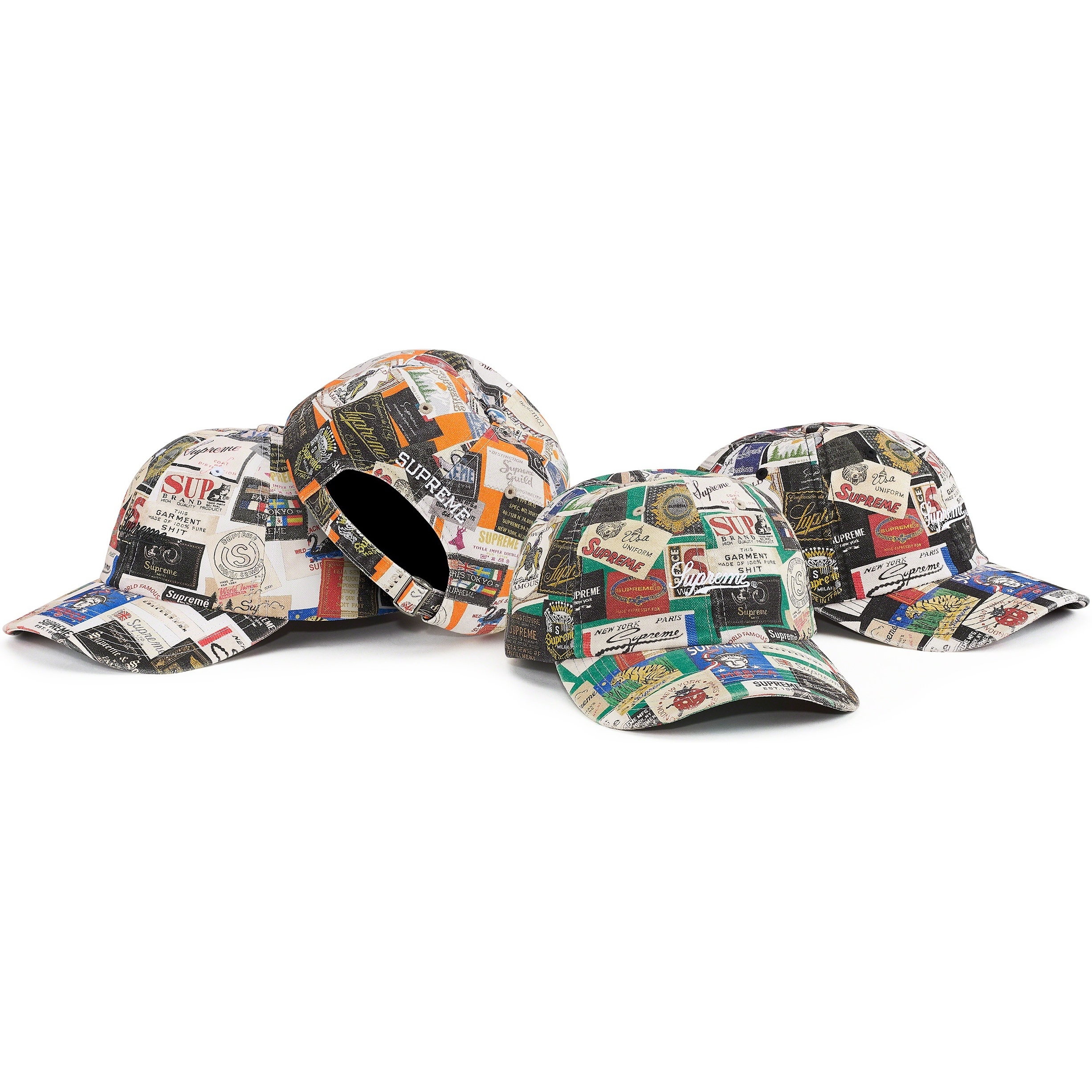 Supreme Labels 6-Panel releasing on Week 14 for spring summer 2021