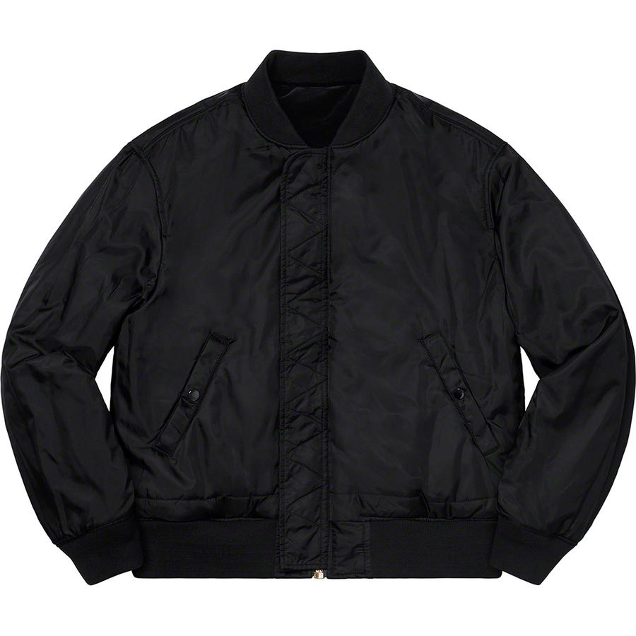 Supreme Clayton Patterson Supreme Skulls Embroidered Velvet MA-1 (SS21) - $398