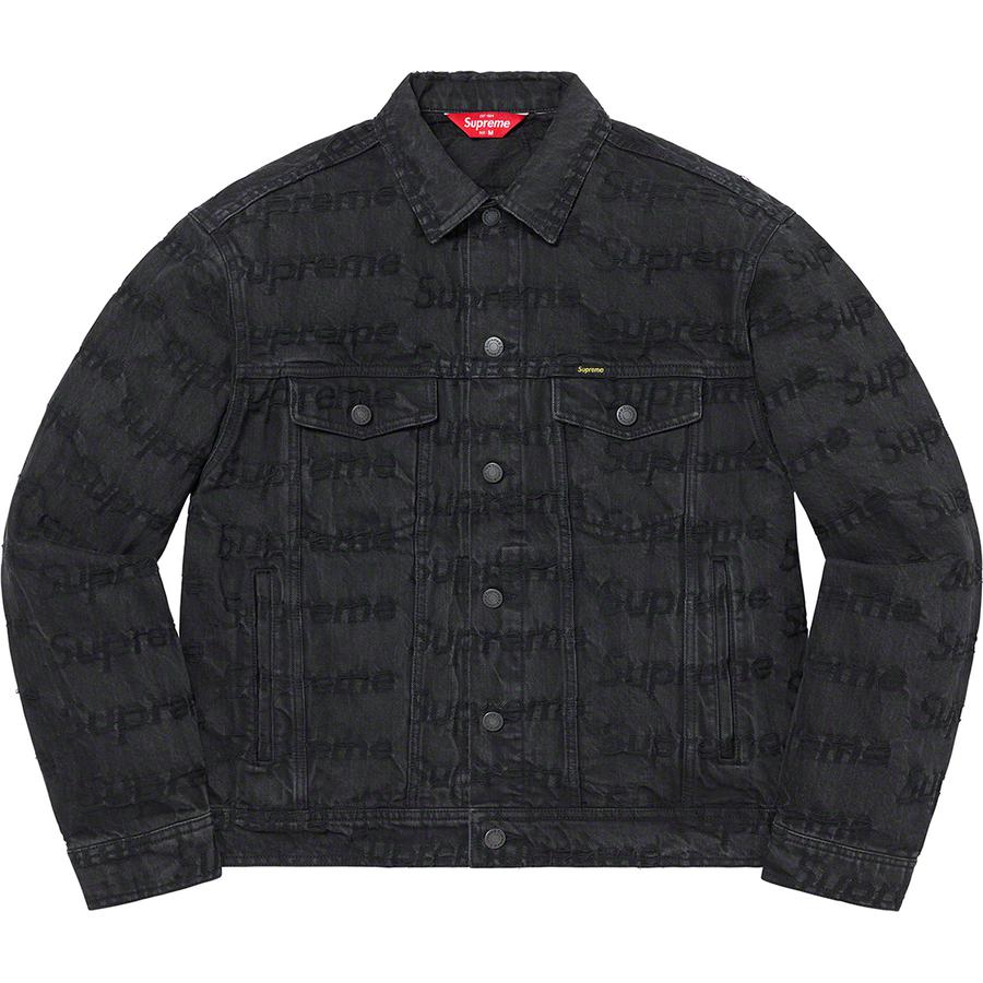 Supreme Frayed Logos Denim Trucker Jacket (SS21) - $238