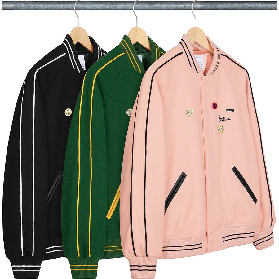 Supreme Jamie Reid Supreme It's All Bollocks Varsity Jacket (SS21) - $368