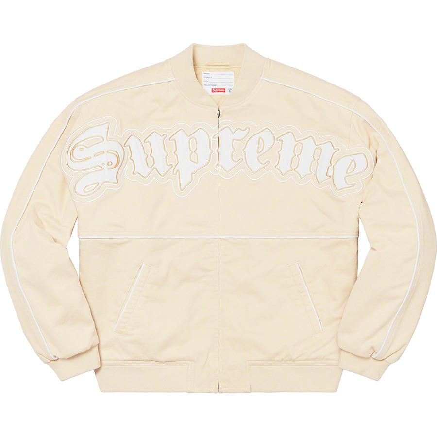 Supreme Twill Old English Varsity Jacket (SS21) - $218