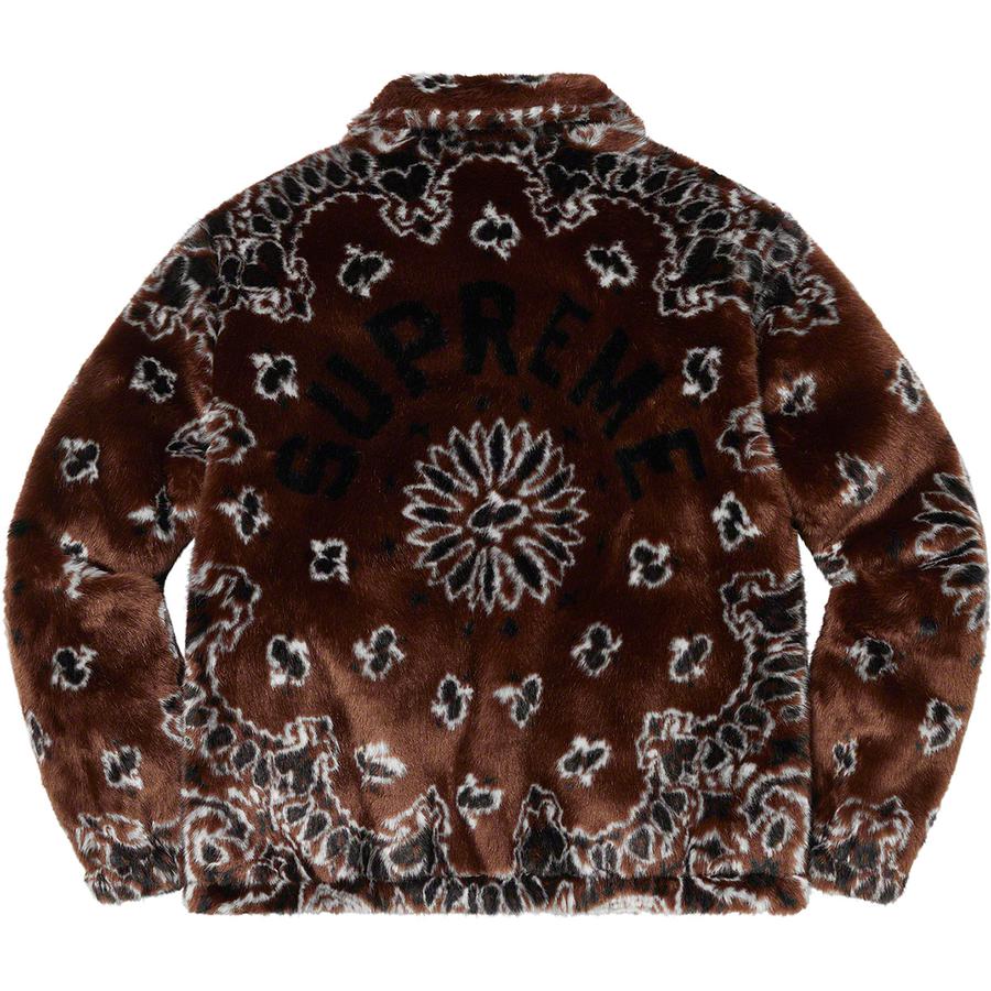 Supreme Bandana Faux Fur Bomber Jacket (SS21) - $398