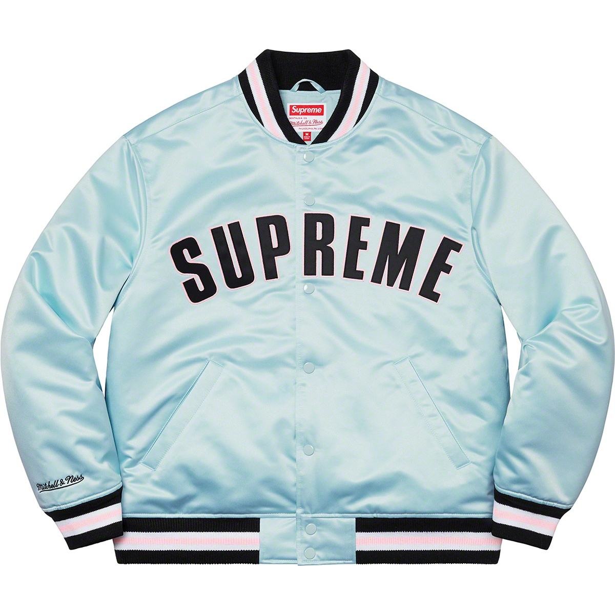 Supreme Supreme Mitchell & Ness Satin Varsity Jacket (SS21) - $248
