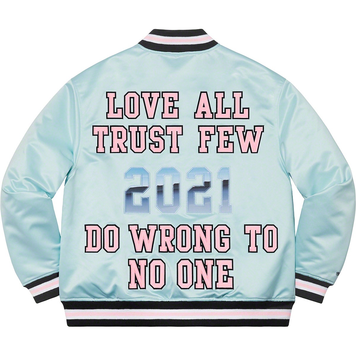 Supreme Supreme Mitchell & Ness Satin Varsity Jacket (SS21) - $248