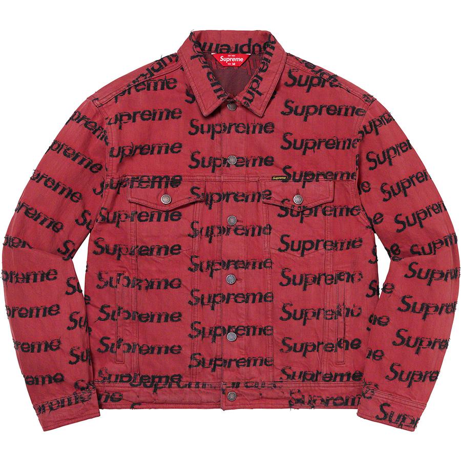 Supreme Frayed Logos Denim Trucker Jacket (SS21) - $238